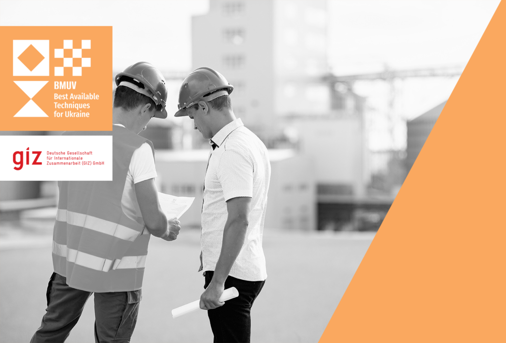 Wallpaper Graphic, two construction workers in conversation